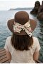 Women's Straw Hat with Ribbon Detail - 3