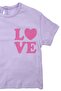 Baby Girl Lilac Pink Love Printed 2-Piece Set with Shorts - 5