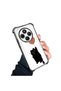Redmi A4 Compatible Transparent Four Corner Silicone Coated Glossy Edge Case - 2