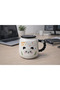 Cute Happyday Panda Figured Ceramic Mug with Lid 300ml Coffee Cup with Spoon |   Happyday Panda - 4