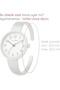 Stylish Night Silver Bracelet Model with Stone Detail on the Inside, Elegant Women's Wristwatch - 6