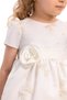 Floral Detailed Belted Baby Girl Special Occasion Dress & Bandana Set 6-12-18-24 Months 36171Pr - 6