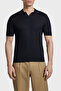 Wool Blend Regular Fit Polo Collar Short Sleeve Sweater Men's Sweater Em004307 Af24573 Ub1