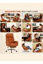 Ergonomic Office Chair 400LBS with Footrest & Recline, High Back Computer Chair (Brown) - 2