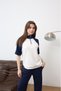 Lunch Lifeste Women's D Mock Neck Zippered Blouse and Pants Bottom Top Two-Piece Set - 3