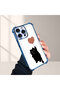 iPhone 15 Pro Compatible Transparent Four Corner Silicone Coated Glossy Edge Case - 5