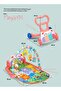 2-in-1 Baby Play Gym with Rotating Piano, Crawling Mat & 5 Hanging Rattle Toys 0–12 Months - 3