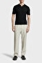 Wool Blend Regular Fit Polo Collar Short Sleeve Sweater Men's Sweater Em004307 Af24573 Uc0 - 2