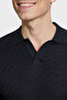 Wool Blend Regular Fit Polo Collar Short Sleeve Sweater Men's Sweater Em004307 Af24573 Ub1 - 4