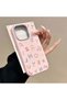 iPhone 15 Compatible Stylish Letter Patterned , Leather Textured Phone Case - 3