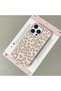 Stylish Leopard Printed Pack, Leather Textured Phone Cases Compatible with iPhone 15 Pro