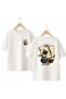 Playing Cards Dice Back and Chest B Printed 100% P Cotton O Oversized Loose Fit Regular Fit Crew Neck T-Shirt