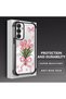Samsung Galaxy A25 Compatible Transparent Four Corner Silicone Coated Glossy Edge Case - 3