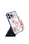 iPhone 15 Pro Max Compatible Transparent Four Corner Silicone Coated Glossy Edge Case - 3