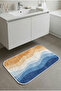 Multi-Purpose Shower Mat Non-Slip Foot Mat 60X100 Modern Patterned Soft Base - 5