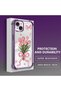 iPhone 15 Plus Compatible Transparent Four Corner Silicone Coated Glossy Edge Case - 4