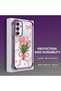 Samsung Galaxy A54 Compatible Transparent Four Corner Silicone Coated Glossy Edge Case - 3