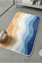 Multi-Purpose Shower Mat Non-Slip Foot Mat 60X100 Modern Patterned Soft Base - 4