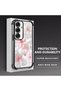 Samsung Galaxy S25 Compatible Transparent Four Corner Silicone Coated Glossy Edge Case - 3