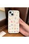 iPhone 15 Compatible Stylish Letter Patterned , Leather Textured Phone Case - 2