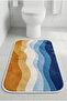 Multi-Purpose Shower Mat Non-Slip Foot Mat 60X100 Modern Patterned Soft Base - 2
