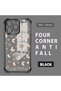 iPhone 15 Pro Compatible Transparent Four Corner Silicone Coated Glossy Edge Case