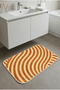 Multi-Purpose Shower Mat Non-Slip Foot Mat 60X100 Modern Patterned Soft Base - 5