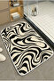 Multi-Purpose Shower Mat Non-Slip Foot Mat 60X100 Modern Patterned Soft Base