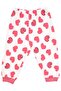 Baby Girl Ecru Fuchsia Heart Patterned Pajama Set - 3