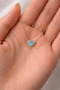 Blue Heart Enamel Embellished Steel Necklace – Minimal Elegant Women's Necklace 45 cm - 4