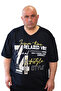 Men's Large Size Relaxed Vibe V-Neck T-Shirt