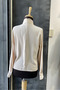 Stylish Blouse Shirt with Gold Brooch Detail - 2
