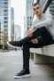 Men's Black Genuine Leather Sports Casual Daily Shoes – Comfortable and Stylish Design - 5