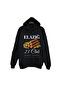Elazığ - 23 - Harput - Orcik - Şehir Printed Unisex %100 Cotton Black Hooded Sweatshirt