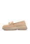 Beige Suede Polyurethane Women's Flat Casual Casual Shoes - 2
