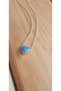 Blue Heart Enamel Embellished Necklace – Minimal Elegant Women's Necklace 45 cm - 8