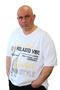 Men's Large Size Relaxed Vibe V-Neck T-Shirt - 2