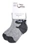 Baby Boy Gray Dino Patterned Socks 0-12 Months