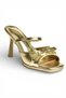 Y518710209 Gold Stiletto Heel U Women's Shoes - 5