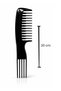 Afro Hair Comb – Curly Hair Detangling Comb – French Made Dye and Styling Comb - Black - 6