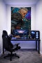 Vikings Ragnar Wall Tapestry– Quality Fabric, Gamer Room Decor Tapestry Wall Rug Si - 2