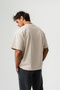 Men's 100% Cotton Oversized Fit Crew Neck Basic T-Shirt - 4
