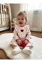 Baby Girl Heart-Embellished Dress with Embroidery 3-18 Months - 2