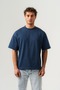 تي شيرت رجالي 100% قطن Oversize Basic ذو ياقة دائرية
