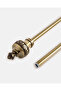 Gold Plated Extendable Single Curtain Rod With Metal Finial - 4