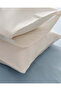 Ivory Plain Cotton Pillowcase Set (2 Piece) - 3