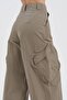 Women's Cargo Pocket Pack Trousers with Pleated Detail on the Front - 5