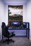 Aesthetic Car Landscape Wall Covering– Quality Fabric, Gamer Room Decor Tapestry Wall Rug Pc - 2