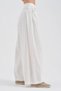 Women's 100% Cotton Balloon Fit Design Trousers with Pleated Detail on the Front - 3