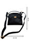 Lockable Belt Detail Mini Square Form Women's Handbag and Shoulder Bag - 6